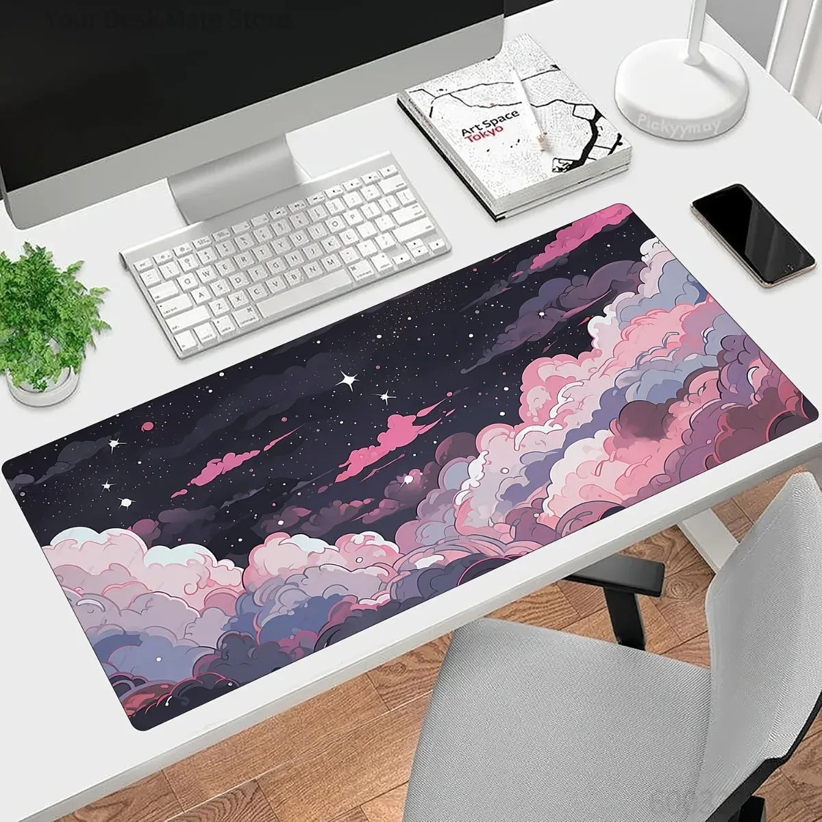 Desk Setup Pc And Laptop - لوحة ماوس مطاطية لطيفة بتصميم أنمي