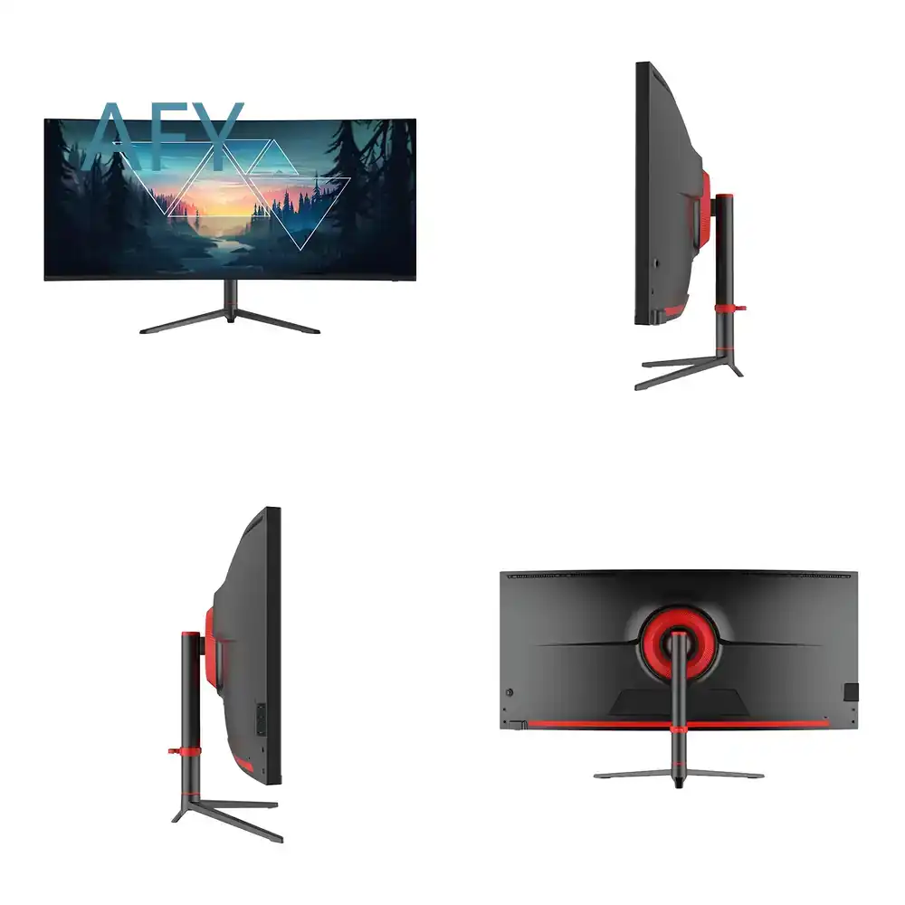 Dual Monitor Desk Setup - شاشة ألعاب منحنية من فلاش وورث