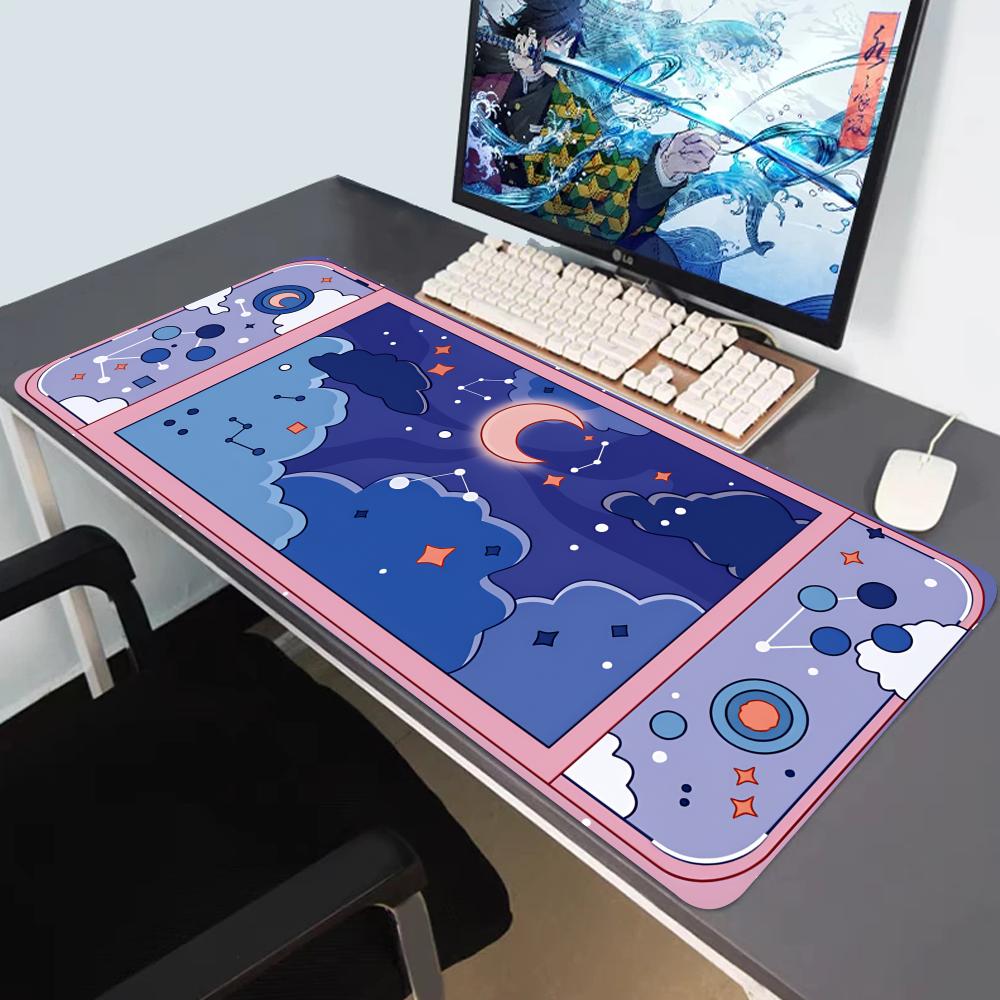 Desk Setup Accessories Aesthetic - HYBXAXC سجادة مكتب كبيرة بتصميم القمر