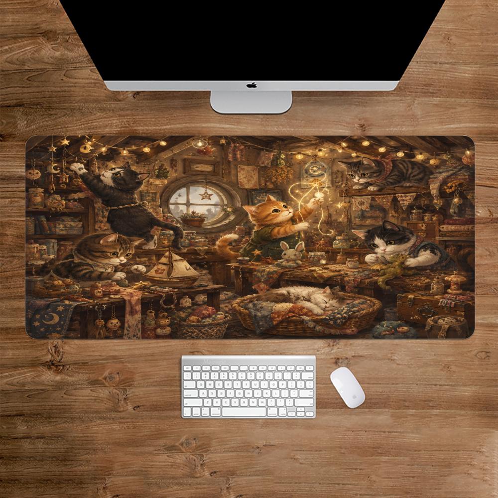 Desk Setup Bedroom - سجادة مكتب كبيرة مضادة للانزلاق بتصميم