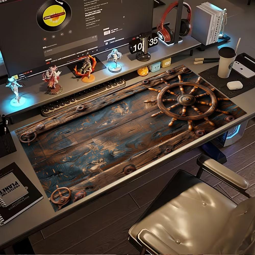 Desk Setup Pc And Laptop - وسادة فأرة ألعاب كبيرة بتصميم عجلة