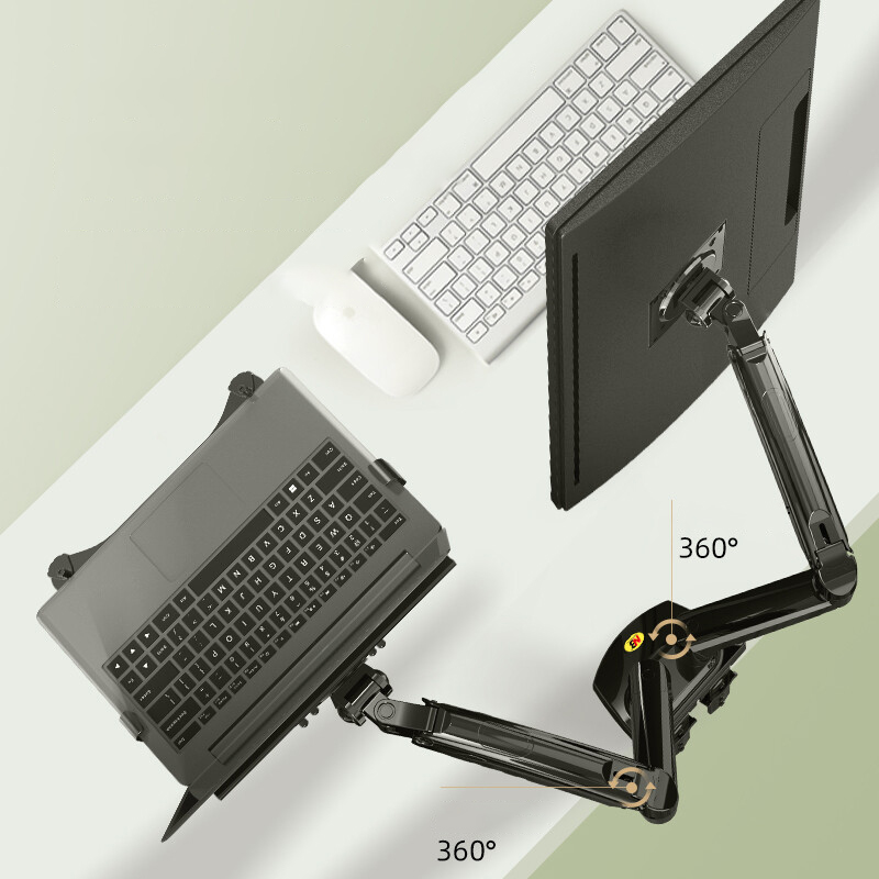 سطح المكتب NB F160 + FP-2 الغا - مراجعة Dual Monitor Desk Setup وسعره