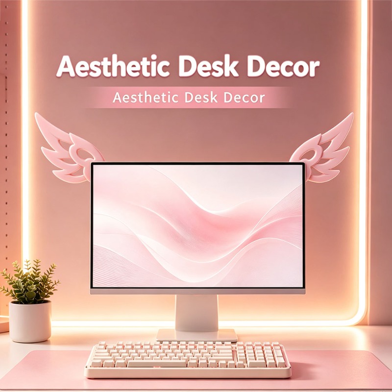 زينة ثلاثية الأبعاد على شكل أج - مراجعة Desk Setup Accessories Aesthetic وسعره