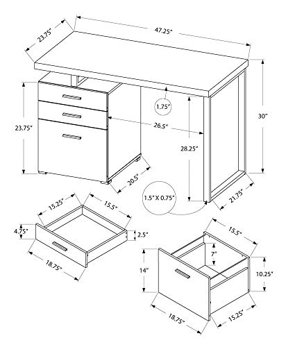 طاولة كمبيوتر I 7646، مكتب منز - مراجعة Work Desk Home Setup وسعره