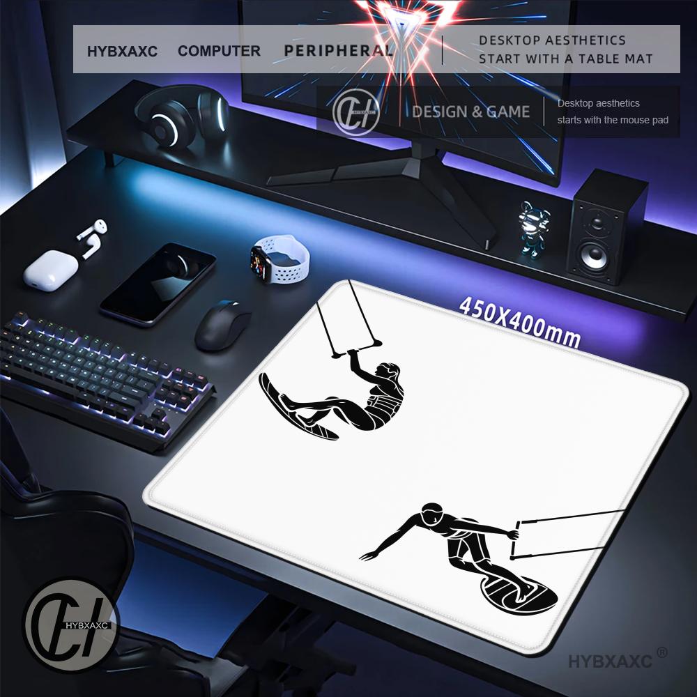 HYBXAXC لوحة ماوس بتصميم فن ال - مراجعة Work Desk Home Setup وسعره