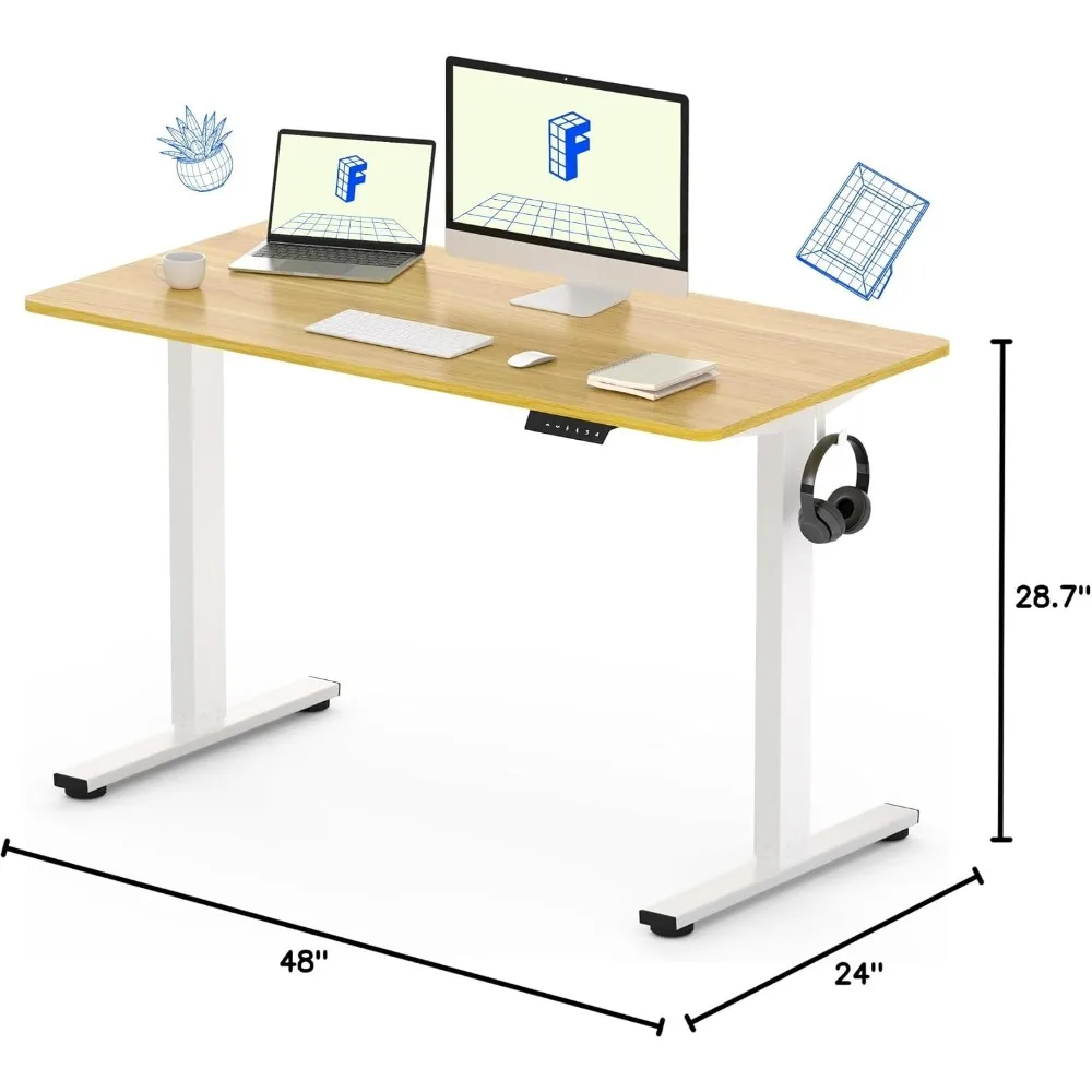 مكتب قائم بذاته قطعة واحدة مقا - مراجعة Dual Monitor Desk Setup وسعره