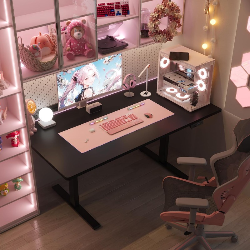 مكتب فليكسيسبوت الكهربائي القا - مراجعة Dual Monitor Desk Setup وسعره