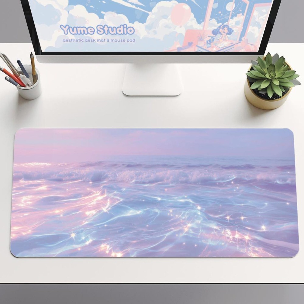 سجادة مكتب جمالية بألوان الباس - مراجعة Desk Setup Accessories Aesthetic وسعره