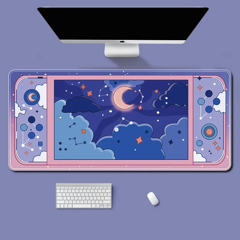 القمر والنجوم كبيرة مكتب حصيرة - مراجعة Desk Setup Accessories Aesthetic وسعره