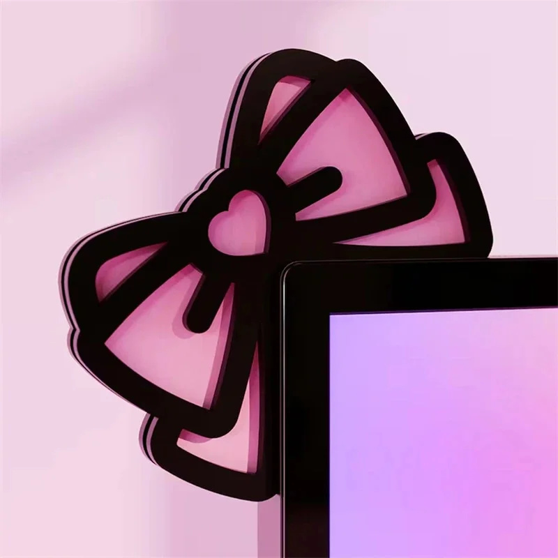 Kawaii الوردي الاكريليك القوس  - مراجعة Desk Setup Pc وسعره