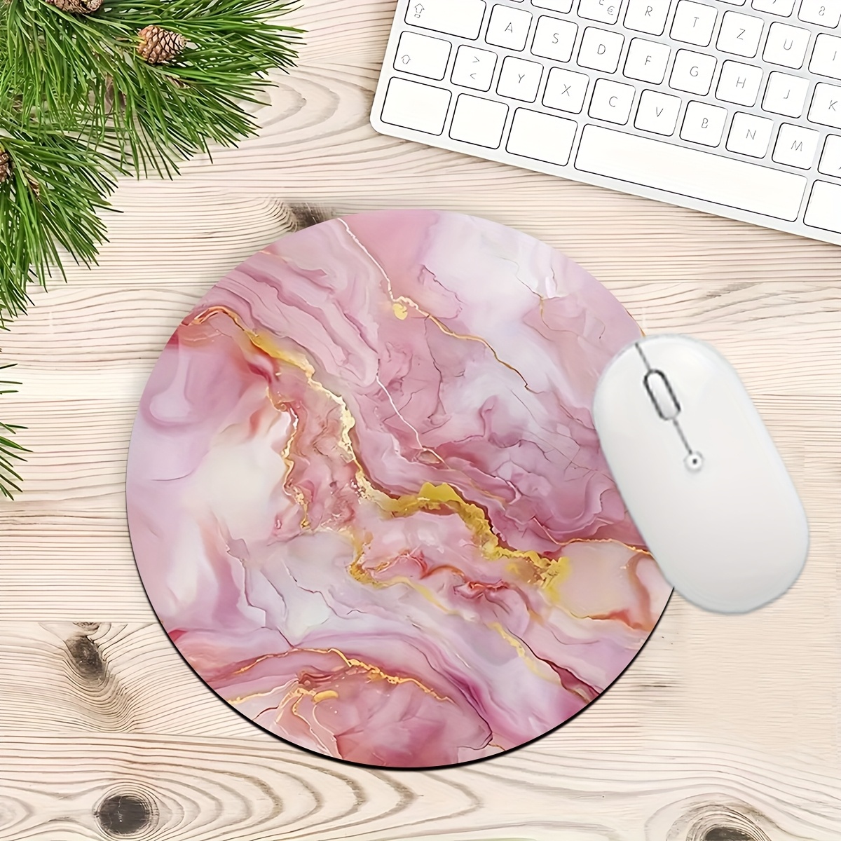 لوحة ماوس رخامية وردية للكمبيو - مراجعة Desk Setup Pc And Laptop وسعره