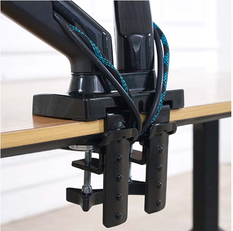 حامل شاشة مزدوج NB NEW F160 بذ - مراجعة Dual Monitor Desk Setup وسعره