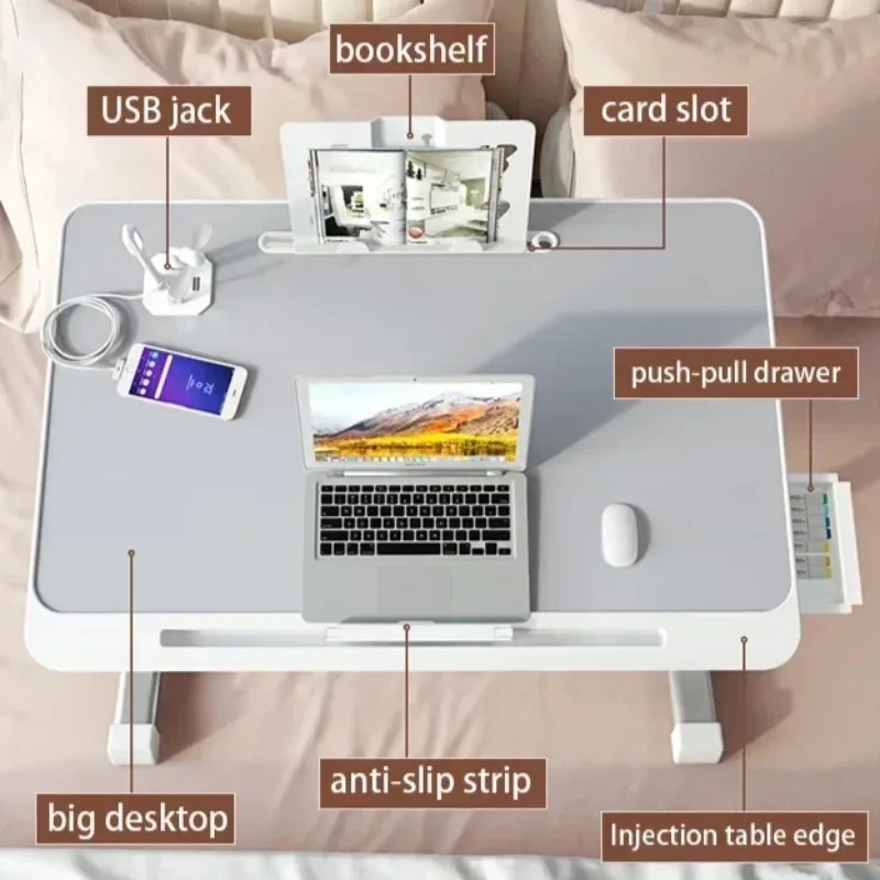 Laptop Bed Tray Table Adjustab - مراجعة Desk Setup Pc وسعره