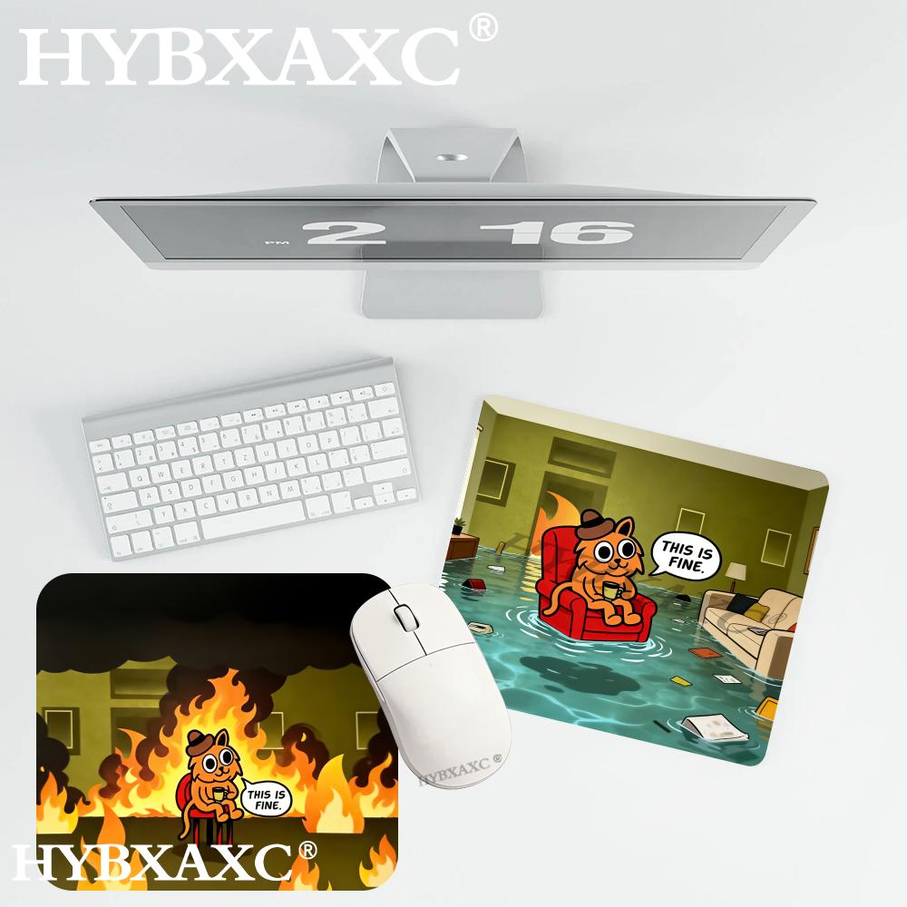 HYBXAXC لوحة ماوس بتصميم ميم ا - مراجعة Work Desk Home Setup وسعره