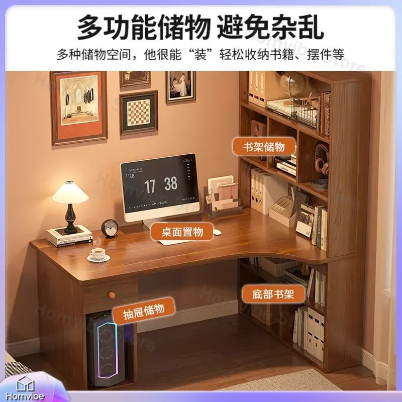 مكتب كمبيوتر على شكل حرف L مع  - مراجعة Dual Monitor Desk Setup وسعره