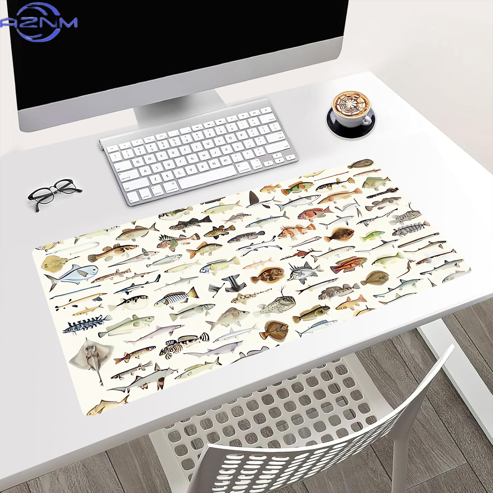 سجادة مكتب على شكل سمكة لإضفاء - مراجعة Desk Setup Bedroom وسعره