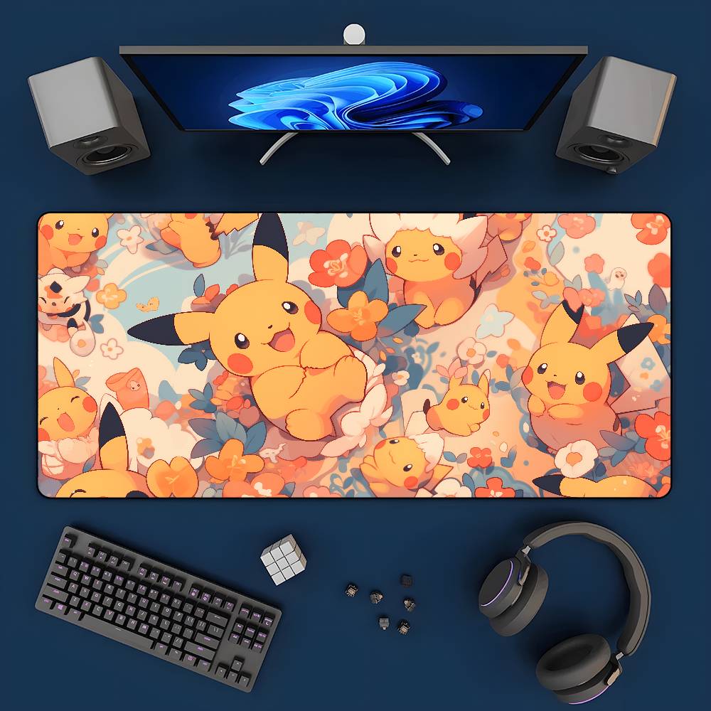 لوحة ماوس بوكيمون كبيرة الحجم  - مراجعة Desk Setup Pc And Laptop وسعره