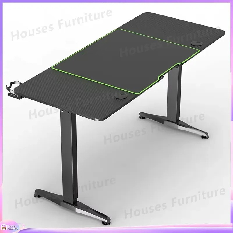 مكتب ألعاب كبير مع إضاءة LED R - مراجعة Desk Setup Pc And Laptop وسعره