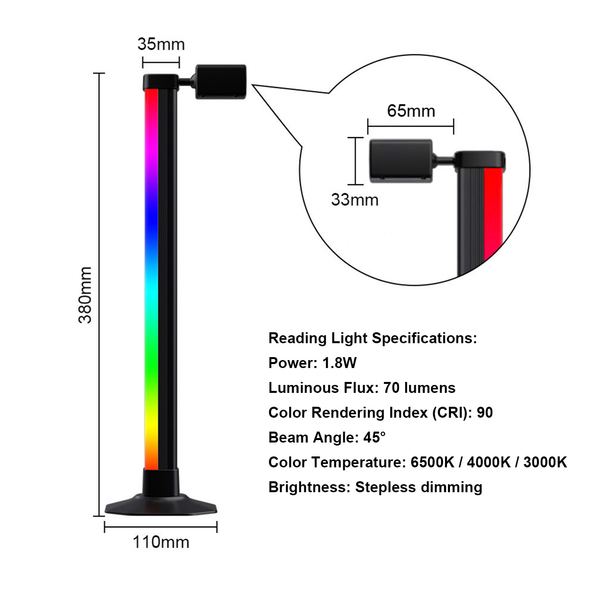 شريط إضاءة ذكي LED RGB متزامن  - مراجعة Desk Setup Bedroom وسعره