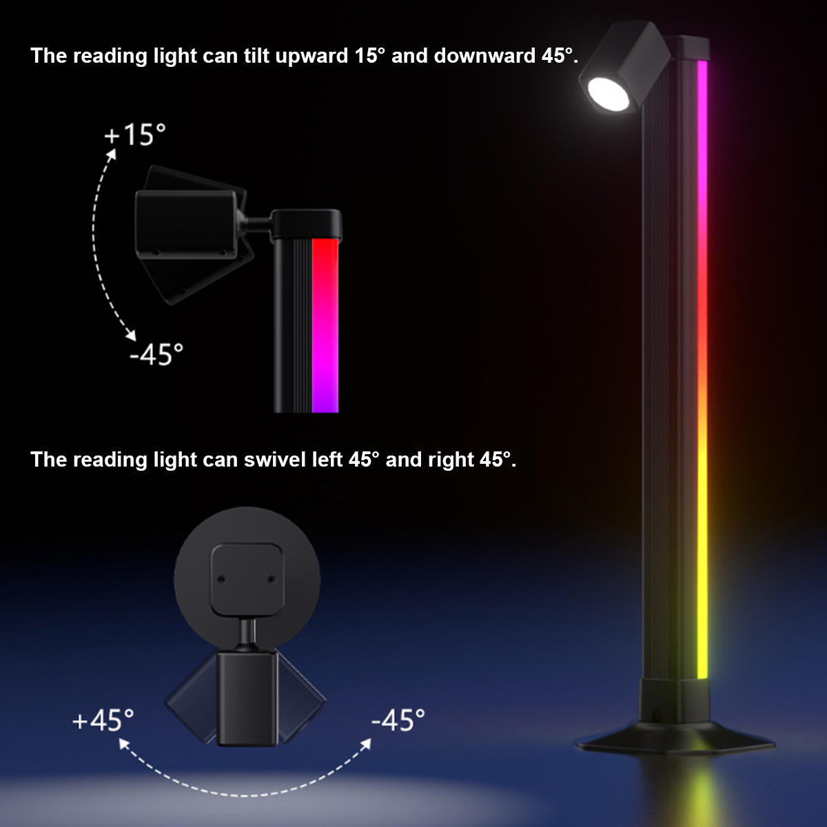 شريط إضاءة ذكي LED RGB متزامن  - مراجعة Desk Setup Bedroom وسعره